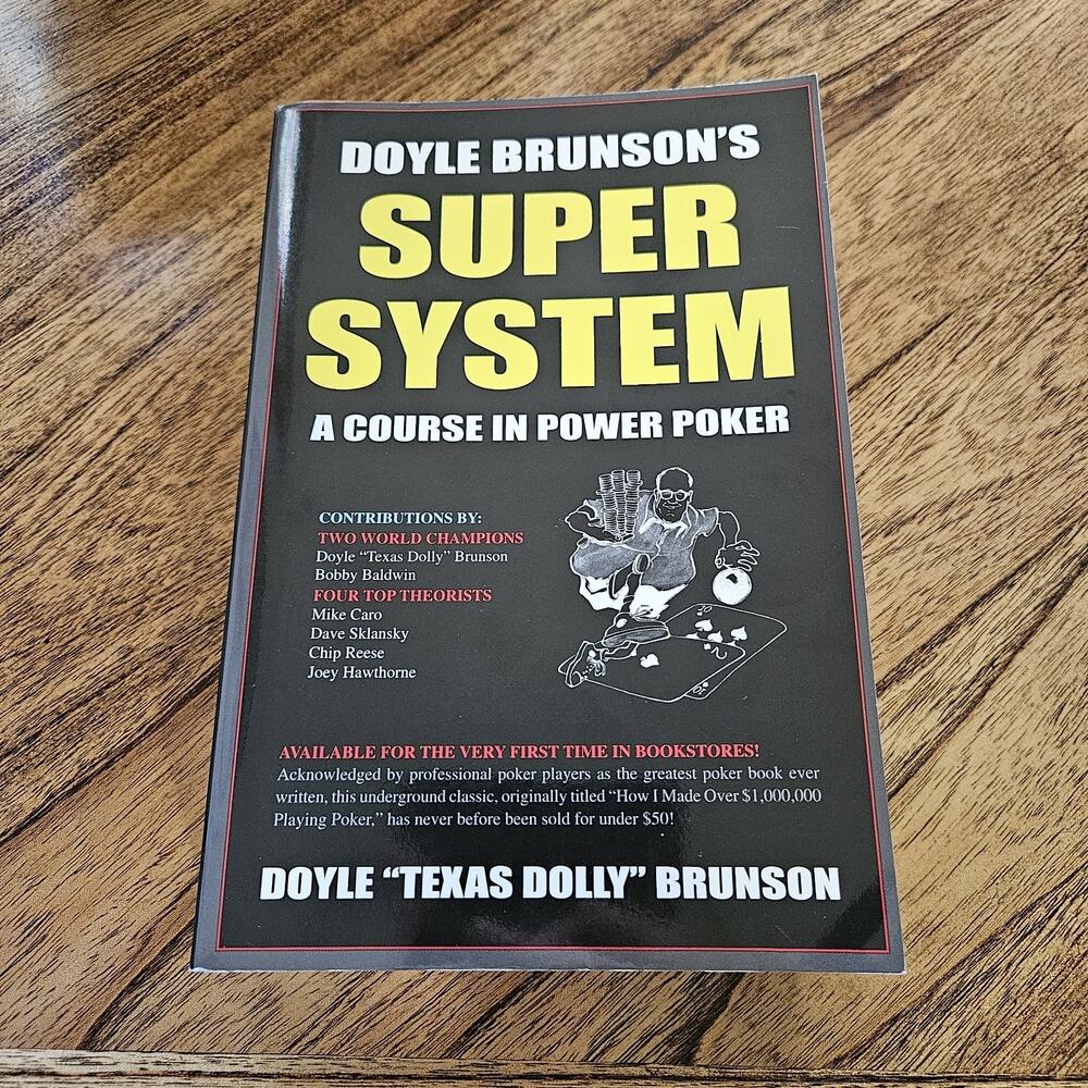 Doyle Brunson's Super System A Course In Power Poker Book Texas Dolly